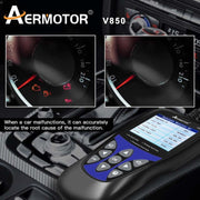 AERMOTOR V850 Car OBD2 Code Reader Diagnostic Scan Tool(Black)
