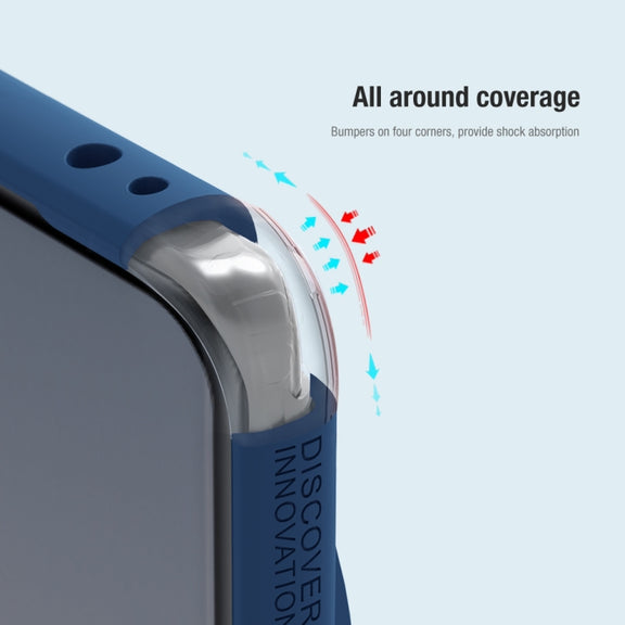 For OnePlus 12 NILLKIN Frosted Shield Pro PC + TPU Phone Case(Blue)