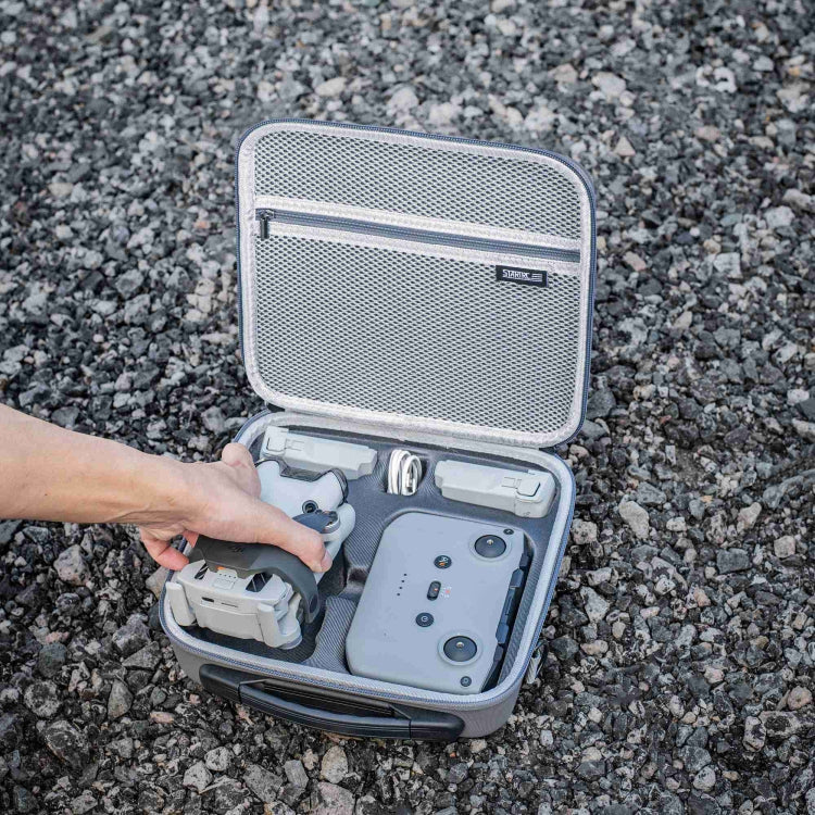 For DJI Mini 4 Pro / N2 STARTRC Shoulder Storage Bag PU Handbag(Grey)