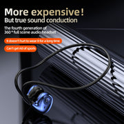 A59 Open Air Conduction Built-in Microphone Wireless Bluetooth Neckband Earphone(Grey)