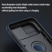 For iPhone 15 Pro NILLKIN Shockproof CamShield Armor Protective Case with Invisible Ring Holder(Black)