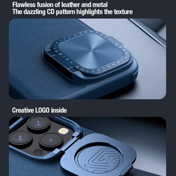 For iPhone 15 Pro Max NILLKIN CamShield Prop Series PC + TPU Phone Case(Blue)