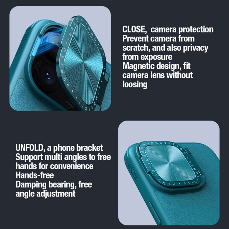 For iPhone 15 Pro Max NILLKIN CamShield Prop Series PC + TPU Phone Case(Blue)