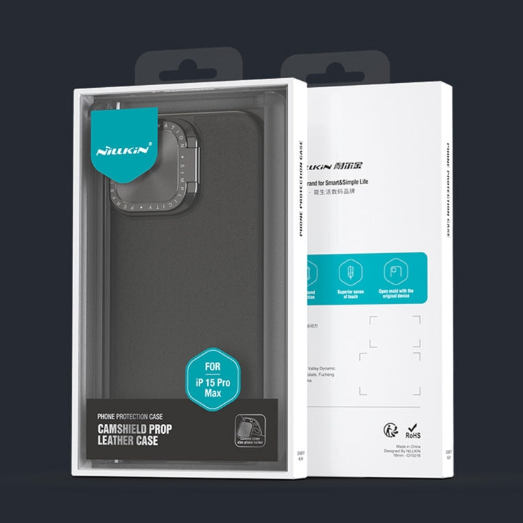 For iPhone 15 Pro Max NILLKIN CamShield Prop Series PC + TPU Phone Case(Blue)