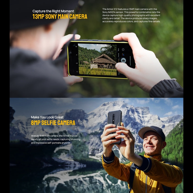 Ulefone Armor X12, 3GB+32GB, Rugged Phone, Face Unlock, 5.45 inch Android 13 Go MediaTek Helio A22 Quad Core, Network: 4G, NFC(Some Orange)