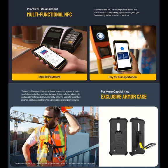 Ulefone Armor X12, 3GB+32GB, Rugged Phone, Face Unlock, 5.45 inch Android 13 Go MediaTek Helio A22 Quad Core, Network: 4G, NFC(Some Orange)