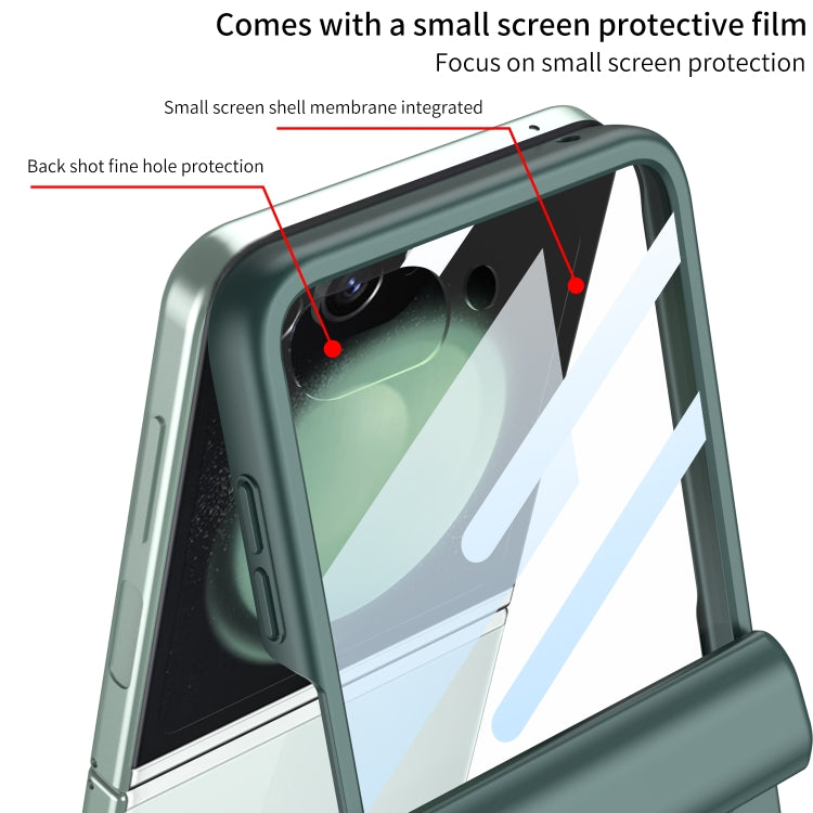 For Samsung Galaxy Z Flip5 GKK Integrated Full Coverage Folding Phone Case(Grey)