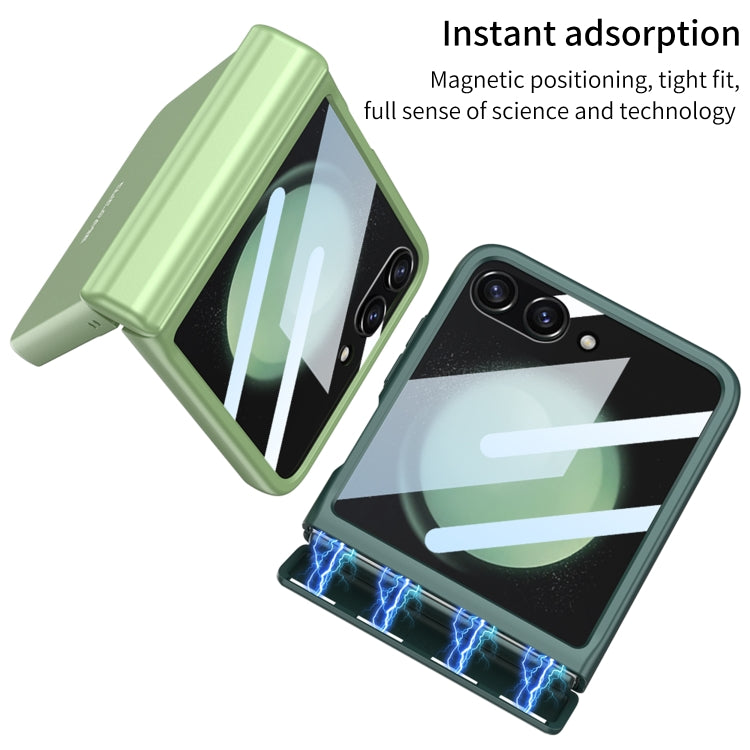 For Samsung Galaxy Z Flip5 GKK Integrated Full Coverage Folding Phone Case(Green)