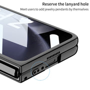 For Samsung Galaxy Z Fold5 GKK Integrated Push Lens Window PC Phone Case(Black)