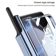For Samsung Galaxy Z Fold5 GKK Integrated Push Lens Window PC Phone Case(Black)