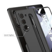 For Samsung Galaxy Z Fold5 5G GKK Integrated Ultra-thin PC Phone Case with Pen Slots, No Include Pen(Black)