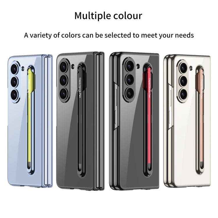 For Samsung Galaxy Z Fold5 5G GKK Integrated PC Phone Case with Pen Slot, No Include Pen(Black)