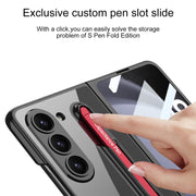 For Samsung Galaxy Z Fold5 5G GKK Integrated PC Phone Case with Pen Slot, No Include Pen(Black)