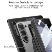 For Samsung Galaxy Z Fold5 5G GKK Integrated PC Phone Case with Pen Slot, No Include Pen(Black)