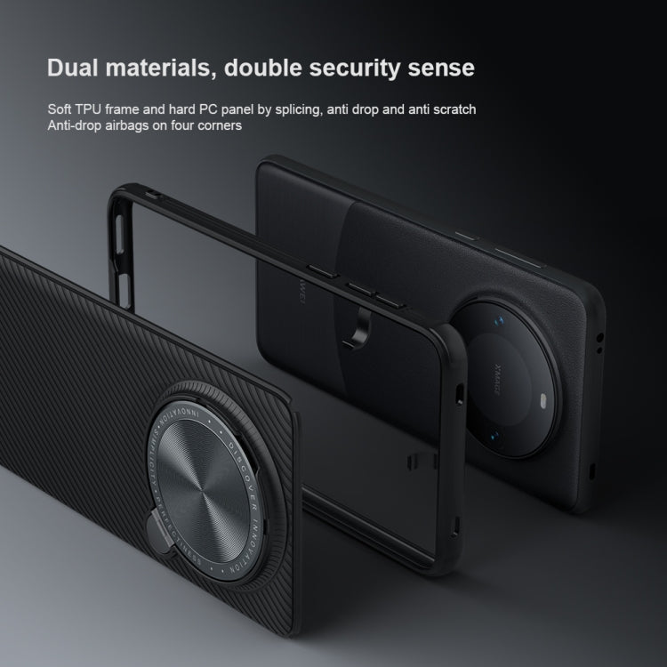 For Huawei Mate 60 Pro/60 Pro+ NILLKIN Black Mirror Prop CD Texture Mirror Phone Case(Black)