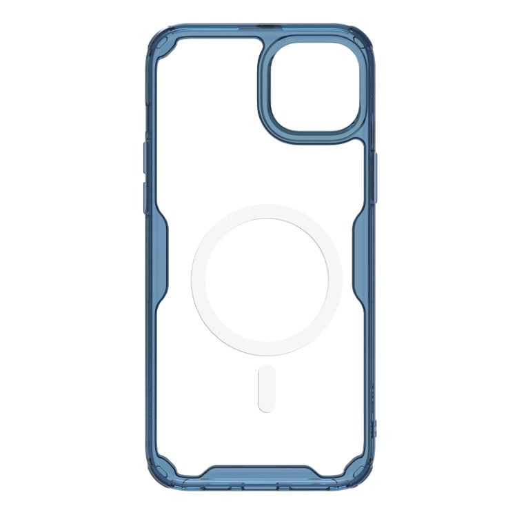 For iPhone 15 Plus NILLKIN Ultra Clear Magsafe PC + TPU Phone Case(Blue)