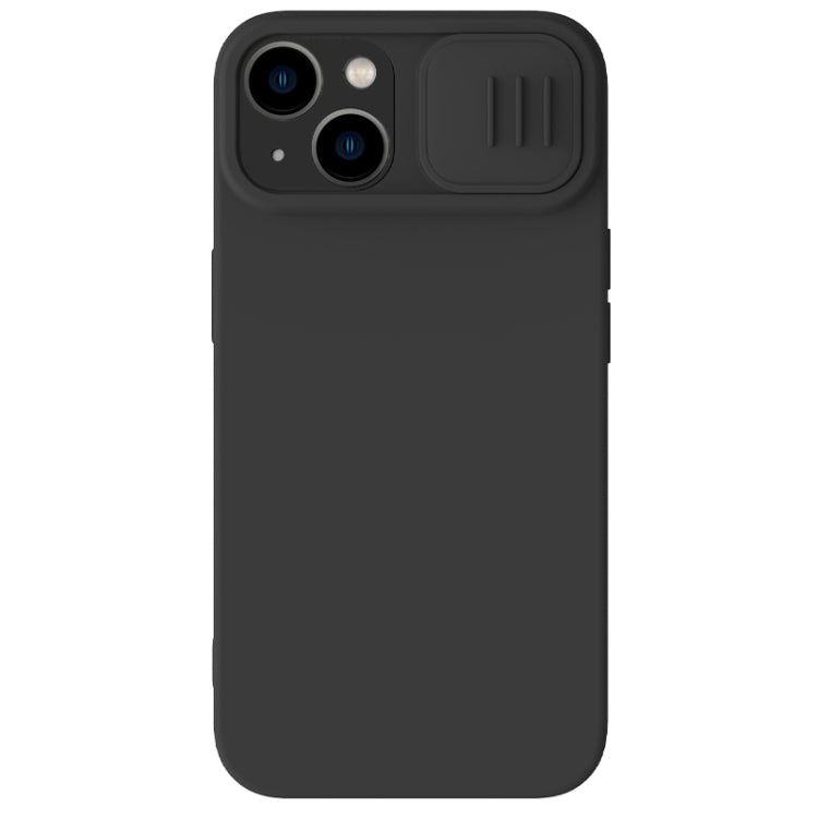 For iPhone 15 Plus NILLKIN CamShield MagSafe Liquid Silicone Phone Case(Black)