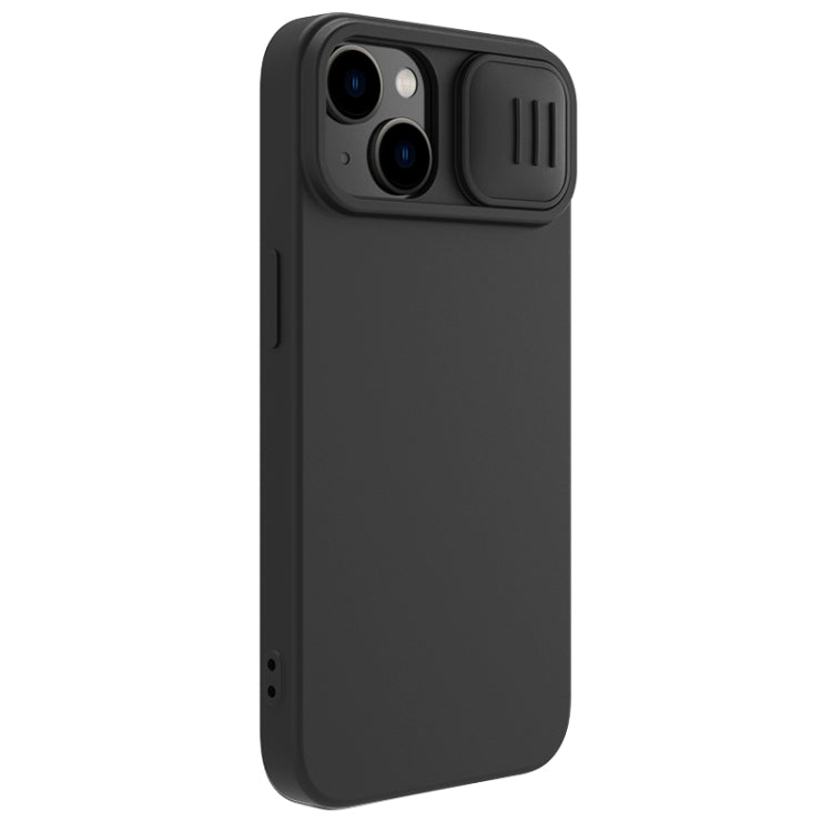 For iPhone 15 Plus NILLKIN CamShield MagSafe Liquid Silicone Phone Case(Black)