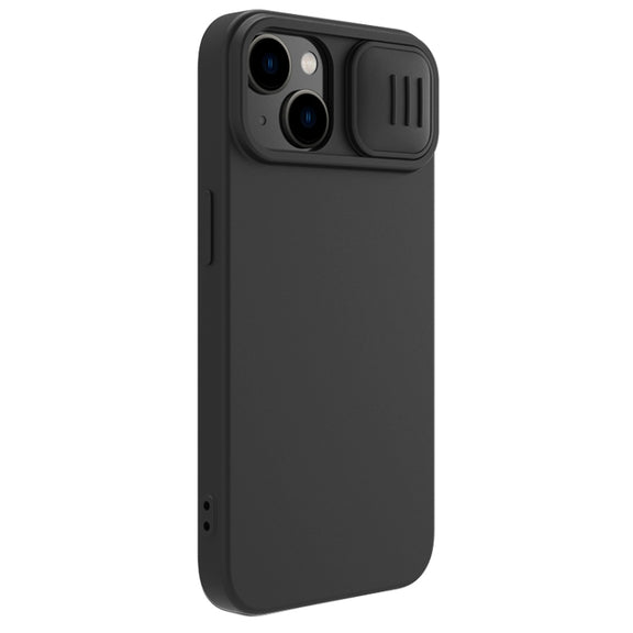For iPhone 15 Plus NILLKIN CamShield MagSafe Liquid Silicone Phone Case(Black)