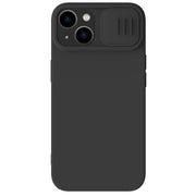 For iPhone 15 Plus NILLKIN CamShield Liquid Silicone Phone Case(Black)