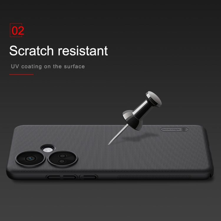 For OPPO K11 NILLKIN Frosted PC Phone Case(Black)