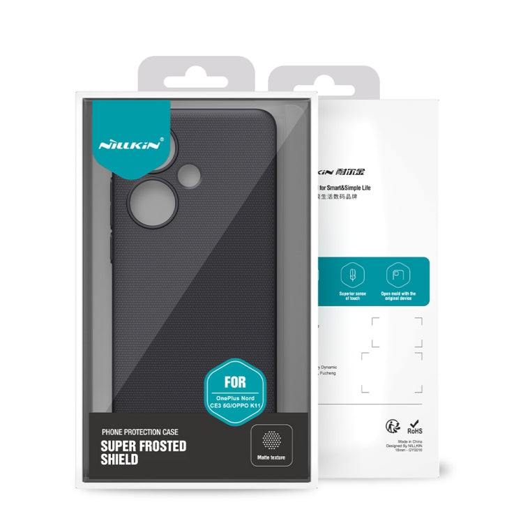 For OPPO K11 NILLKIN Frosted PC Phone Case(Black)