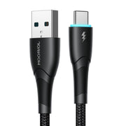 JOYROOM SA32-AC3 Starry Series 3A USB to USB-C / Type-C Fast Charging Data Cable, Length:1m(Black)