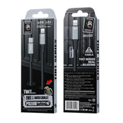 WK WDC-17 PD 20W USB-C/Type-C to 8 Pin Silicone Data Cable, Length: 1.2m(Black)