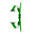 For Apple Watch Series 9 41mm Paracord Row Beads Drawstring Braided Watch Band(Green) - Watch Bands by PMC TechLife | Online Shopping South Africa | PMC TechLife