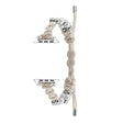 For Apple Watch 42mm Paracord Row Beads Drawstring Braided Watch Band(White) - Watch Bands by PMC TechLife | Online Shopping South Africa | PMC TechLife