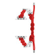 For Apple Watch 42mm Paracord Row Beads Drawstring Braided Watch Band(Red) - Watch Bands by PMC TechLife | Online Shopping South Africa | PMC TechLife