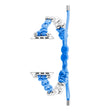 For Apple Watch 42mm Paracord Row Beads Drawstring Braided Watch Band(Blue) - Watch Bands by PMC TechLife | Online Shopping South Africa | PMC TechLife