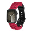 For Apple Watch 42mm Paracord Plain Braided Webbing Buckle Watch Band(Red) - free shipping - PMC TechLife - Order now!