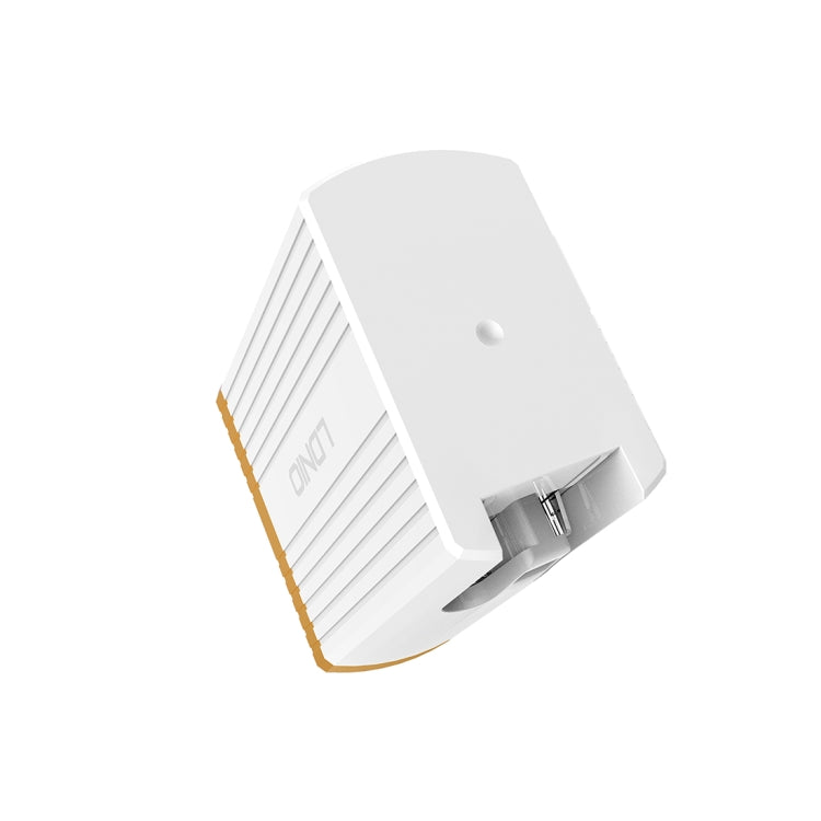 LDNIO A1302Q 2 in 1 18W QC3.0 USB Interface Grid Shape Travel Charger Mobile Phone Charger with 8 Pin Data Cable, EU Plug