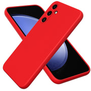 For Samsung Galaxy A35 5G Solid Color Liquid Silicone Dropproof Full Coverage Phone Case(Red)