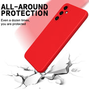 For Samsung Galaxy A35 5G Solid Color Liquid Silicone Dropproof Full Coverage Phone Case(Red)