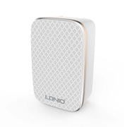 LDNIO A2204 2 in 1 12W Dual USB Interface Travel Charger Mobile Phone Charger with Type-C / USB-C Data Cable, UK Plug