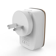 LDNIO A2204 2 in 1 12W Dual USB Interface Travel Charger Mobile Phone Charger with Type-C / USB-C Data Cable, AU Plug