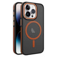 For iPhone 14 Pro Two-color Frosted MagSafe Magnetic Phone Case(Orange) - free shipping - PMC TechLife - Order now!
