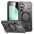 For Samsung Galaxy A15 MagSafe Magnetic Shockproof Phone Case with Ring Holder(Dark Grey) - Galaxy Phone Cases by PMC TechLife | Online Shopping South Africa | PMC TechLife