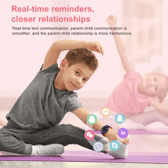 HT19 1.2 inch Round Screen IP68 Children Smart Watch, Support Sleep Monitoring(White)