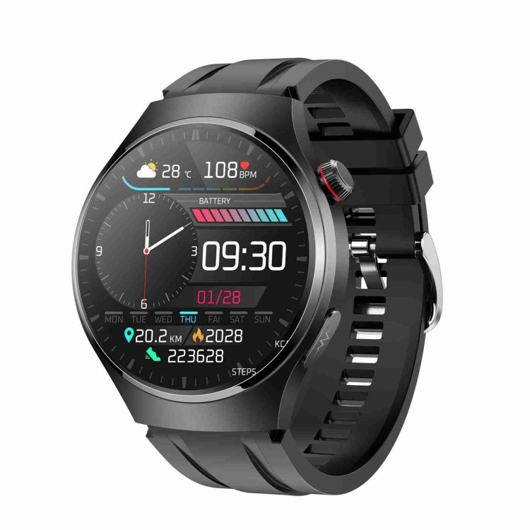 MT200 1.43 inch AMOLED IP67 Smart Call Watch, Support ECG/Body Temperature/Blood Glucose Monitoring(Black)