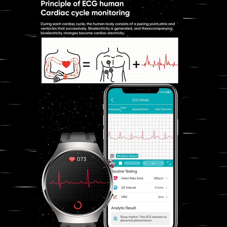 MT200 1.43 inch AMOLED IP67 Smart Call Watch, Support ECG/Body Temperature/Blood Glucose Monitoring(Black)