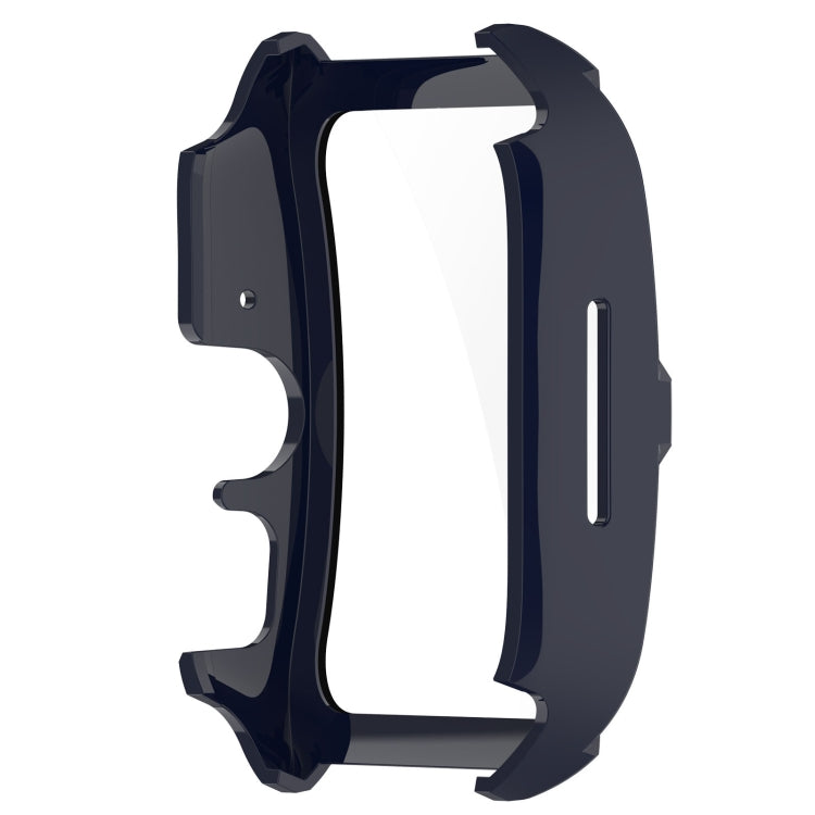 For OPPO Watch 4 Pro PC + Tempered Film Integrated Watch Protective Case(Ink Blue)