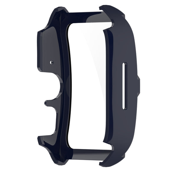 For OPPO Watch 4 Pro PC + Tempered Film Integrated Watch Protective Case(Ink Blue)