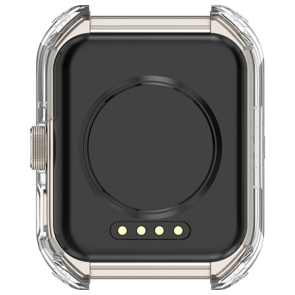 For OPPO Watch 4 Pro PC + Tempered Film Integrated Watch Protective Case(Transparent White)