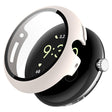 For Google Pixel Watch 2 PC + Tempered Film Integrated Watch Protective Case(White) - Watch Cases by PMC TechLife | Online Shopping South Africa | PMC TechLife
