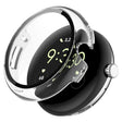 For Google Pixel Watch 2 PC + Tempered Film Integrated Watch Protective Case(Transparent White) - Watch Cases by PMC TechLife | Online Shopping South Africa | PMC TechLife