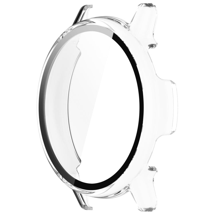 For Garmin vivoactive 5 / Active 5 PC + Tempered Film Integrated Watch Protective Case(Transparent)