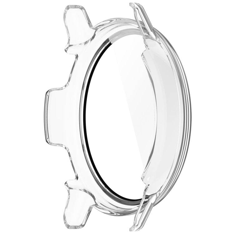 For Garmin vivoactive 5 / Active 5 PC + Tempered Film Integrated Watch Protective Case(Transparent)